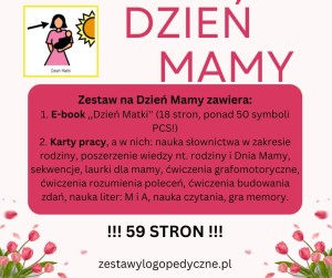 DZIEŃ MAMY - ebook, karty pracy